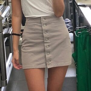 Aritzia Wilfred Karmen Grey Mini Skirt